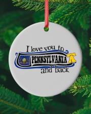 Love You To Pennsylvania Circle ornament - single (porcelain) custom-circle-ornament-single-porcelain-lifestyle-10