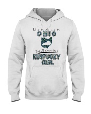 Kentucky Girl Life Took Me To Ohio Hooded Sweatshirt tile