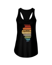 Retro Illinois Ladies Flowy Tank tile