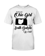 OHIO GIRL IN SOUTH DAKOTA Classic T-Shirt tile