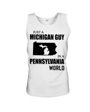 MICHIGAN GUY IN PENNSYLVANIA Unisex Tank tile