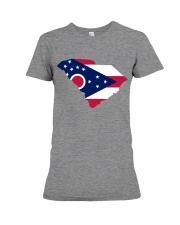 OHIO FLAG IN SOUTH CAROLINA Premium Fit Ladies Tee tile
