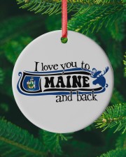 Love You To Maine Circle ornament - single (porcelain) custom-circle-ornament-single-porcelain-lifestyle-10