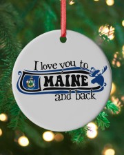 Love You To Maine Circle ornament - single (porcelain) custom-circle-ornament-single-porcelain-lifestyle-11
