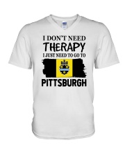 Therapy - Go To Pittsburgh V-Neck T-Shirt tile