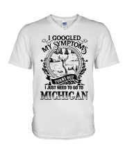 I JUST NEED TO GO TO MICHIGAN V-Neck T-Shirt tile