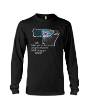 PUERTO RICO ARKANSAS LOVE BRINGS YOU HOME Long Sleeve Tee tile
