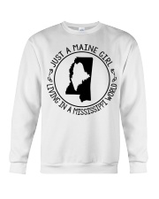 MAINE GIRL LIVING IN MISSISSIPPI Crewneck Sweatshirt tile