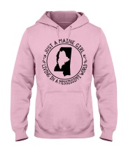 MAINE GIRL LIVING IN MISSISSIPPI Hooded Sweatshirt front