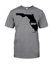 MAP PUERTO RICO IN FLORIDA Classic T-Shirt front