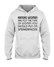 Should put on speakerphone not Kansas women Hooded Sweatshirt tile