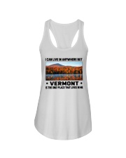 Vermont Only Place Lives In Me Ladies Flowy Tank tile