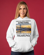 Should Be In Philadelphia Hooded Sweatshirt apparel-hooded-sweatshirt-lifestyle-front-86