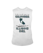 Illinois Girl Life Took Me To California Sleeveless Tee tile