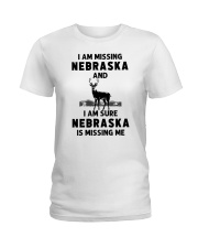Nebraska Is Missing Me Ladies T-Shirt tile