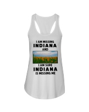 I Am Missing Indiana Ladies Flowy Tank tile