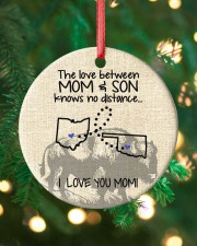 The Love Mother And Son Oklahoma Ohio Circle ornament - single (porcelain) custom-circle-ornament-single-porcelain-lifestyle-11