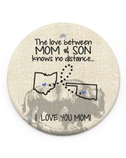 The Love Mother And Son Oklahoma Ohio Circle ornament - single (porcelain) front