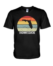 Vintage Homesick Florida V-Neck T-Shirt tile