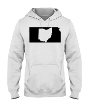 MAP OHIO IN KANSAS Hooded Sweatshirt tile