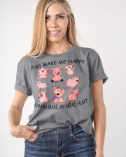 Pigs Make Me Happy Classic T-Shirt apparel-classic-tshirt-lifestyle-front-100