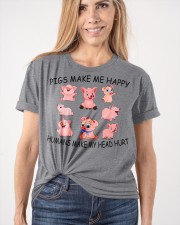 Pigs Make Me Happy Classic T-Shirt apparel-classic-tshirt-lifestyle-front-101