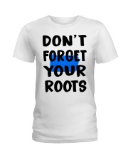 Pennsylvania Map Don't Forget Your Roots Ladies T-Shirt tile