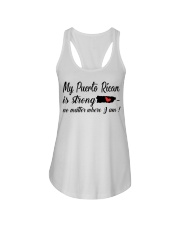 MY PUERTO RICAN IS STRONG Ladies Flowy Tank tile