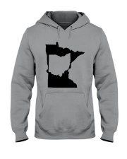MAP OHIO IN MINNESOTA Hooded Sweatshirt front