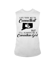LIFE TOOK ME TO CONNECTICUT BE A CANADIAN GIRL Sleeveless Tee tile