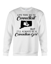 LIFE TOOK ME TO CONNECTICUT BE A CANADIAN GIRL Crewneck Sweatshirt tile