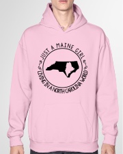 MAINE GIRL LIVING IN NORTH CAROLINA Hooded Sweatshirt garment-hooded-sweatshirt-front-04