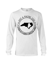 MAINE GIRL LIVING IN NORTH CAROLINA Long Sleeve Tee tile