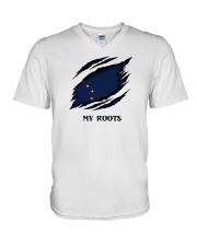Flag Alaska My Roots V-Neck T-Shirt tile