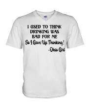 Ohio Girl Gave Up Thinking V-Neck T-Shirt tile