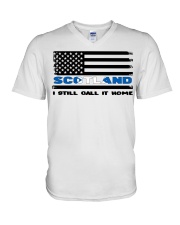 Flag Scotland- Call It Home V-Neck T-Shirt tile