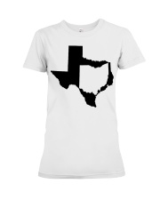 MAP OHIO IN TEXAS Premium Fit Ladies Tee tile