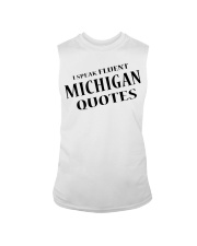 I Speak Fluent Michigan Quotes Sleeveless Tee tile