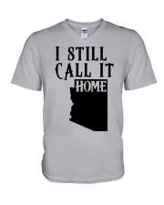 Arizona i still call it home V-Neck T-Shirt tile