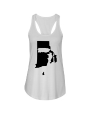 MAP PUERTO RICO IN RHODE ISLAND Ladies Flowy Tank tile