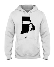 MAP PUERTO RICO IN RHODE ISLAND Hooded Sweatshirt tile
