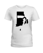 MAP PUERTO RICO IN RHODE ISLAND Ladies T-Shirt tile