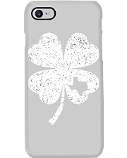Texas Map - Four Leaf Clover Phone Case tile