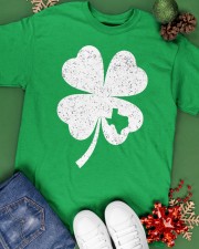 Texas Map - Four Leaf Clover Classic T-Shirt apparel-classic-tshirt-lifestyle-back-69