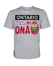 Ontario It's In My DNA V-Neck T-Shirt tile