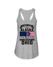 LIVE IN ALASKA BUT BEGAN IN OHIO Ladies Flowy Tank tile