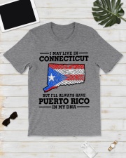 LIVE IN CONNECTICUT PUERTO RICO IN MY DNA Classic T-Shirt lifestyle-mens-crewneck-front-17