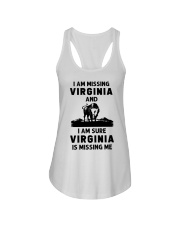 Virginia Is Missing Me Ladies Flowy Tank tile
