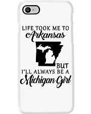 LIFE TOOK TO ARKANSAS BE A MICHIGAN GIRL Phone Case tile