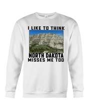 North Dakota Misses Me Too Crewneck Sweatshirt tile